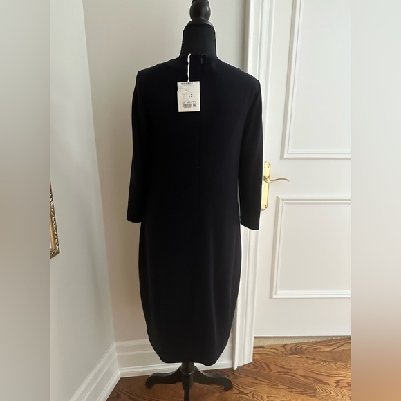 Peserico Black V-Neck Dress size 40 NWT - Picture 4 of 7